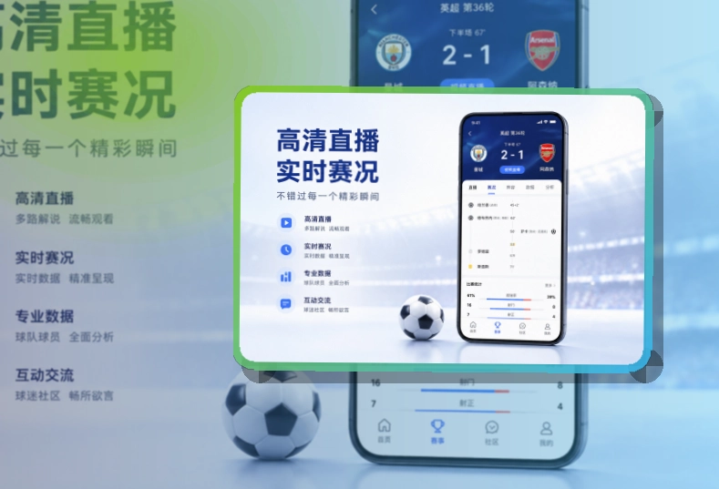 杂志式App介绍 · 移动赛事服务 · 电脑手机都能衔接界面展示